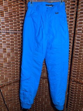White Stag Women’s Vintage Blue Ski Snow Pants Size 8 Retro